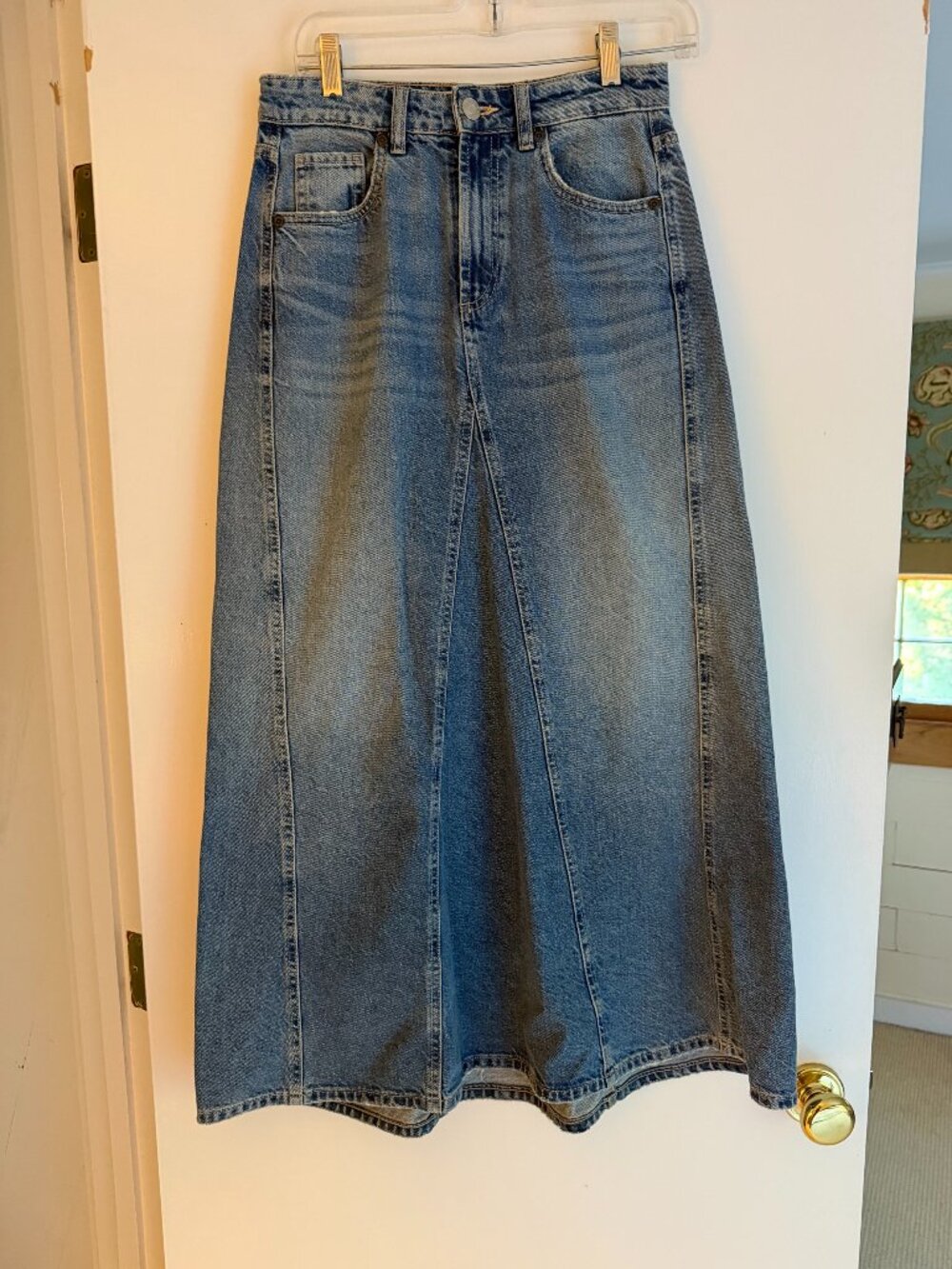 Zara: Denim Maxi Skirt; Size US S